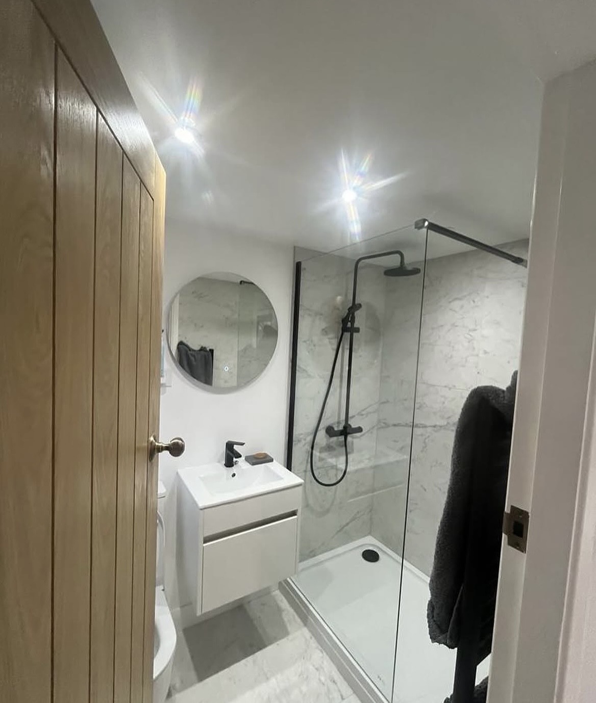 Marble Walk-In Wet Room